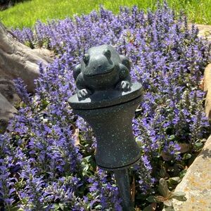 Charming Green Frog Garden Ornament